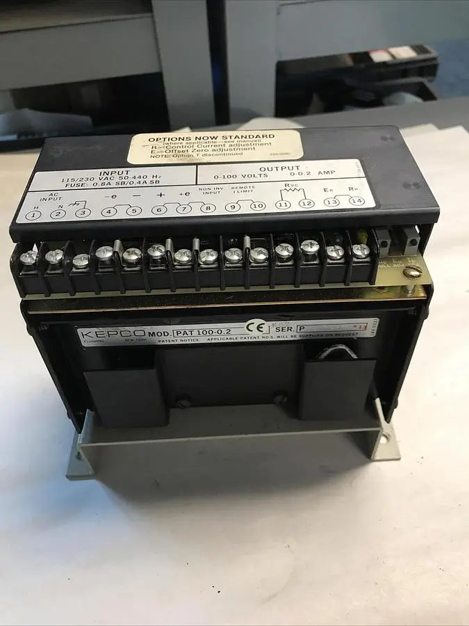 Used KEPCO PAT 100-0.2 Miscellaneous Equipment (Electrical & Power) | Surplus Asset Holdings #1189308