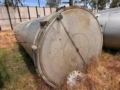 Tank, 4,200 Gallon, Stainless Steel, 6' Dia x 20' H, Valley Foundry, UL rated, #5991324