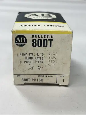 New | in-Stock ALLEN BRADLEY 800T-PB16R Industrial Controls Ohio US | Surplus Asset Holdings #1547686