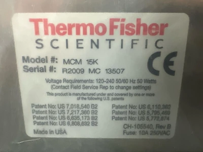 Fisher Scientific MCM 15K Other Medical & Lab Equipment | Fram Fram LLC (12)