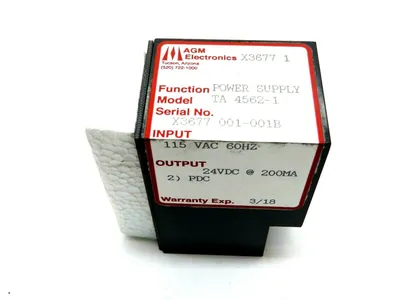 NEW AGM ELECTRONICS TA-4562-1 POWER SUPPLY TA 5100-3TIMEVERTER TA45621