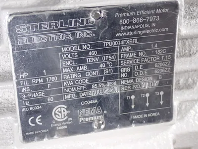 Sterling Electric 1 Hp Gear Drive
