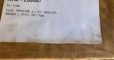 Rebuilt CECO 2.5” Packing Case PN 541772A