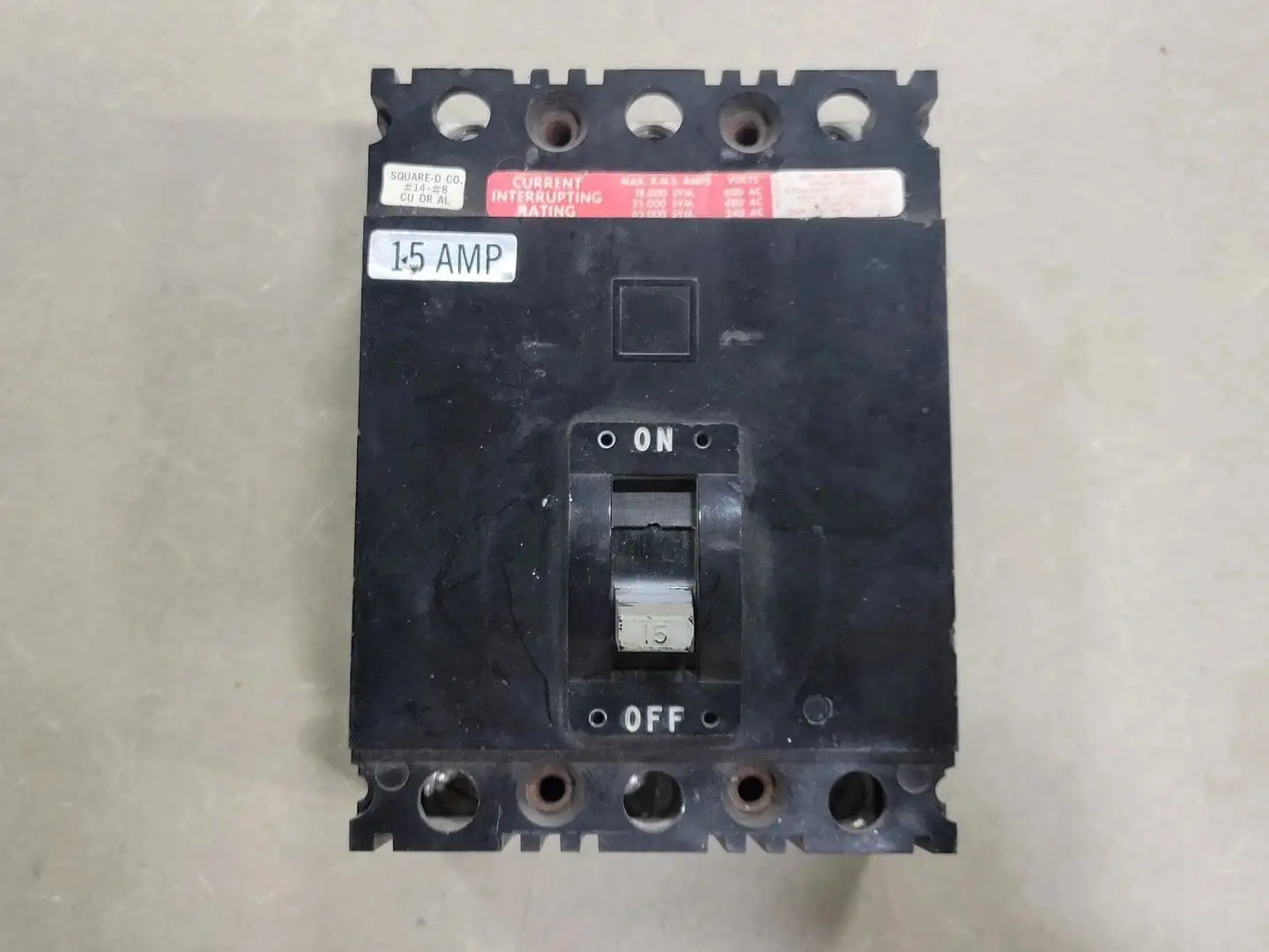 USED SQUARE D FHL36015