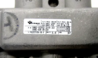 NEW VERSA VALVES VAG-4302-316-3358E-XX-A120 DIRECTIONAL CONTROL VALVE