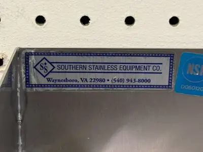 Used Southern Stainless Used 18"x30" Stainless Steel Table with 3" Backsplash, Shelves and Casters Food Prep Tables Illinois US | Falcon Restaurant Supply #1375144