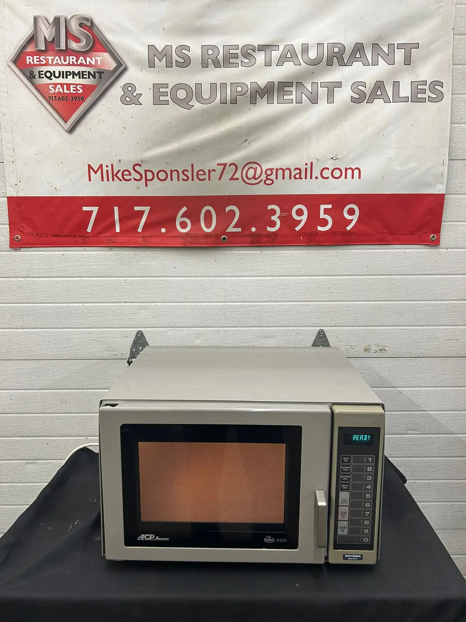 Amana RCS 10MPA Commercial Microwave 1000W 120v Refurbished & Works
