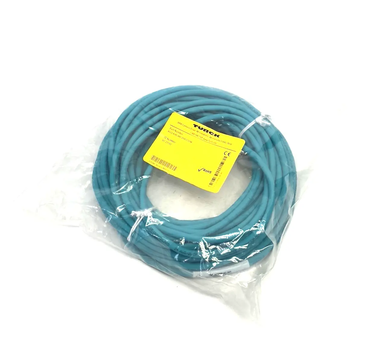 New | in-Stock Turck Double-End Ethernet Cordset D-Coded U2-22611 Cable & Wire Michigan US | Maverick Industrial Sales #1393749