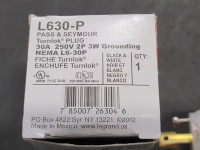 NEW PASS & SEYMOUR L630-P