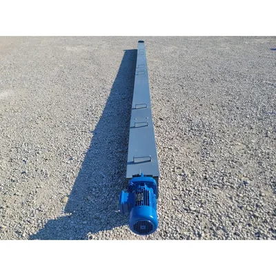 New 6" Dia. X 30 Ft Carbon Steel Industrial Screw Conveyor Auger with Drive