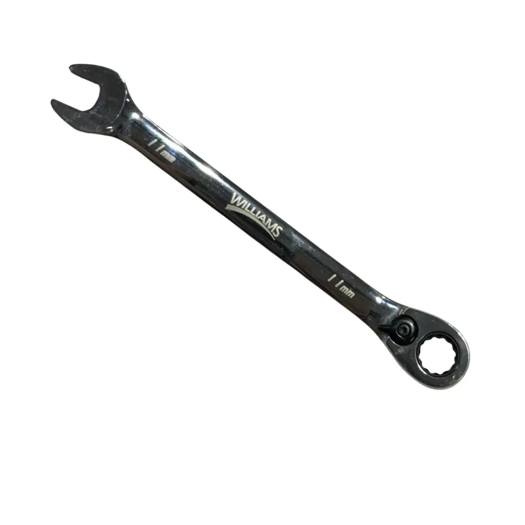 JH Williams 11mm Ratcheting Combination Wrench 12 Point Fully Polished