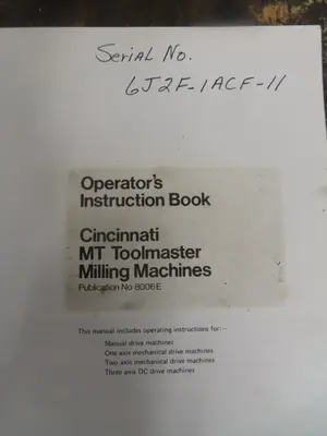 1965 CINCINNATI MILACRON MT Toolmaster Manual Milling | MD Equipment Services LLC (38)