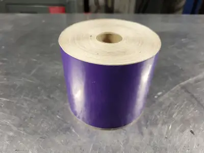 4 TTP-3.2 Mil, 4" x 140' Purple Vinyl Labelling Tape