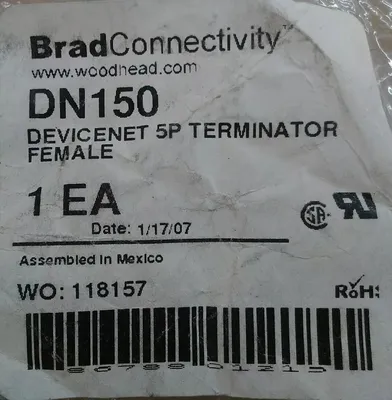 Used BRAD CONNECTIVITY _UNKNOWN_ Connector Accessories South Carolina US | Palmetto Automation #1474050