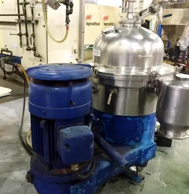 Westfalia SAMR 15037 self-cleaning clarifier, 316SS.