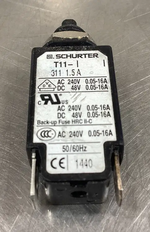 Used SCHURTER T11-311 Circuit Breakers South Carolina US | Palmetto Automation #1160040