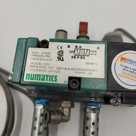 Used NUMATICS NUMATICS PNEUMATIC SOLENOID VALVE 081SA400M000061 Solenoid Valves | ND Industrial Surplus #1221610