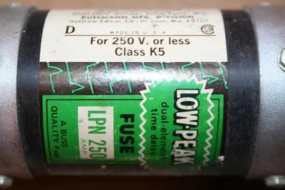 USED BUSSMANN LPN-250