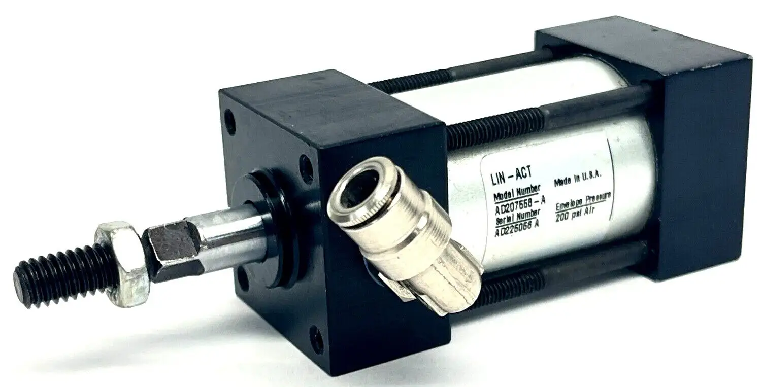 AD207558-A | Lin-Act  Pneumatic Cylinder 1-1/4" Stroke 200PSI - Used