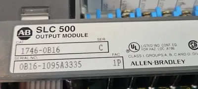 USED AB Allen Bradley 1746-0B16 Ser.C SLC 500