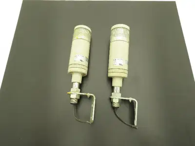 PatLite LME-102FBWQ Signal Tower Alarm White Single Light 60mm 24VDC  Lot of 2