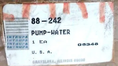 NEW INTRUPA 88-242 WATER PUMP 88242