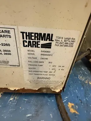 USED THERMAL CARE RA090804