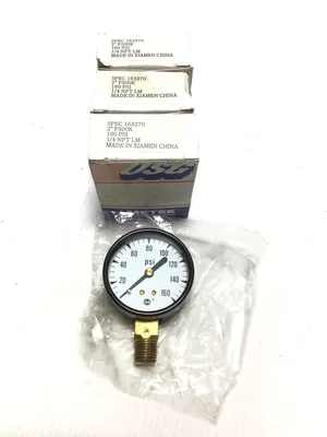 Ametek USG P500K Pressure Gauge 2″ 160 PSI 1/4 NPT LM (Lot of 3)
