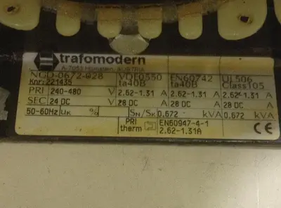 USED TRAFOMODERN NGD-0672-028