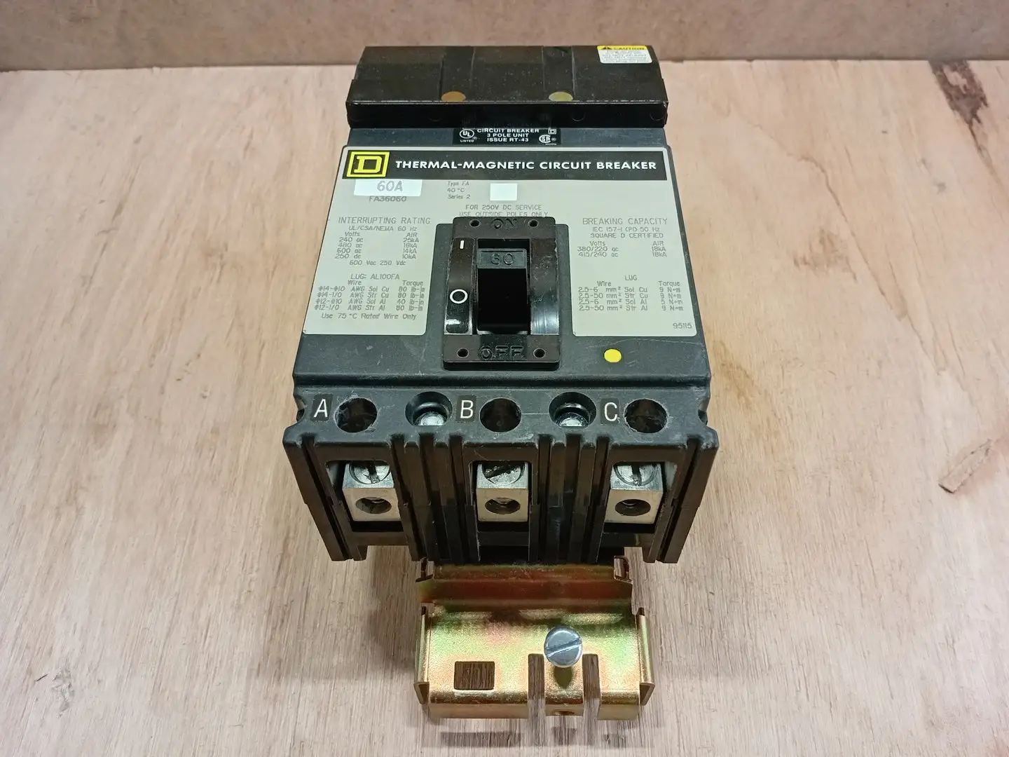 Used SQUARE D FA36060 Switchgears British Columbia CA | Lenmark #1434270