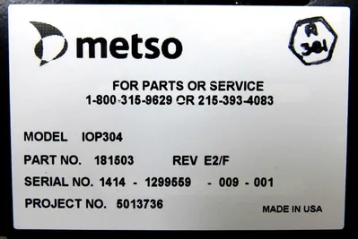 NEW VALMET METSO IOP304 INPUT MODULE 181503 REV E2/F