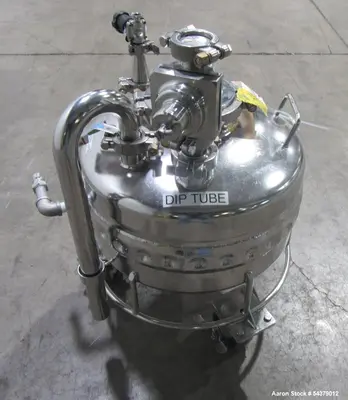 Used 31.8 Liter Stainless Steel Process Tank – Dual Jacket Pressure Vessel