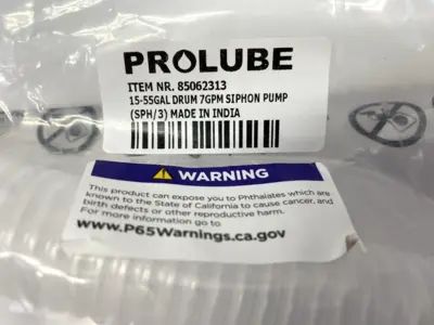 NEW PROLUBE SIPHON PUMP 15-55GAL DRUM 7GPM