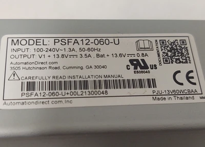 NEW Automation Direct PSFA12-060-U