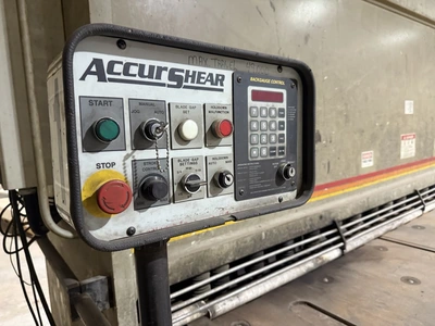 Used 2001 ACCURSHEAR 875012 Power Squaring Shears (Inch) Illinois US | Revelation Machinery #1332364