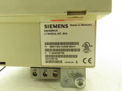 Siemens 6SN1123-1AA00-0DA1 SIMODRIVE 611 Single Axis Power Module 80A w/Control