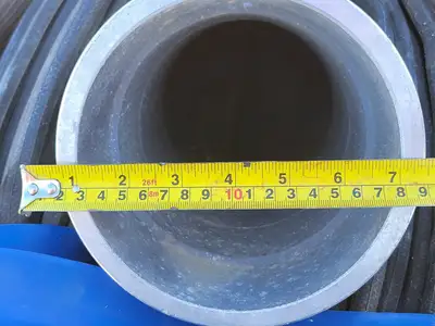 7" x 40 ft Lay Flat Hose Black w/ Coupling