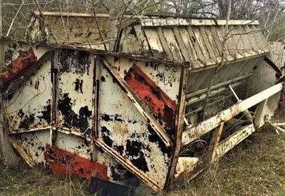Stamler Oldenburg steel flight conveyor & truck dump hopper with folding sides used 1 week hopper conveyor | Steam Well LLC (4)