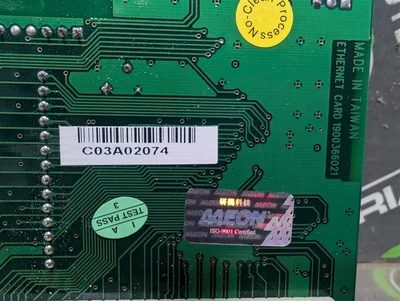 Advantech PCM-3660 C1 01-2 Ethernet Card 1900366021 Used
