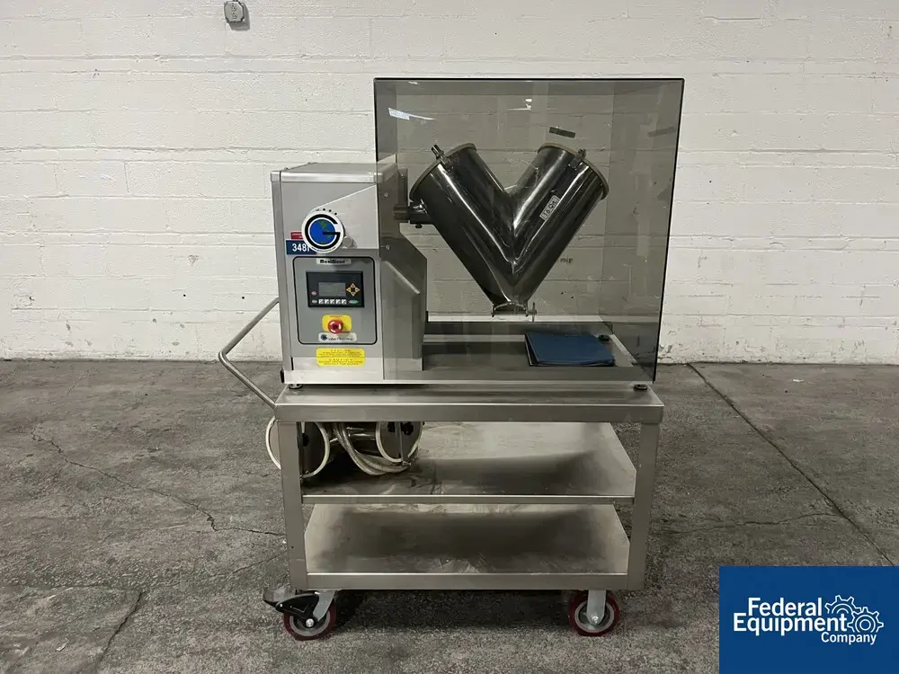 USED GlobePharma 16 Quart GlobePharma Twin Shell Blender, Model Maxiblend