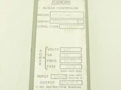 Foxboro H11A3/33A4 62H-4E-OH M/62H HMI Control Station 0 To 50 Dial