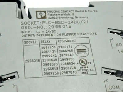 USED PHOENIX CONTACT PLC-BSC-24DC/21 SOLID STATE RELAY MODULE 2966016