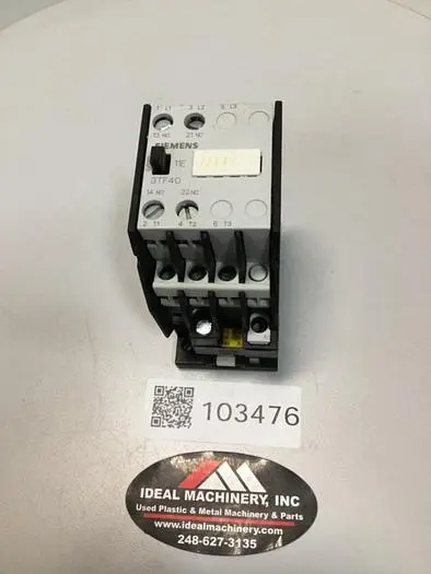Used SIEMENS 3TF4011-0A PLC Contactors | Ideal Machinery #619377