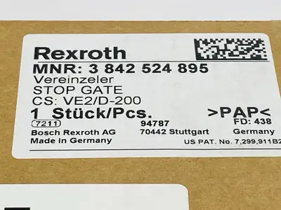 3842524895 | Bosch Rexroth  Stop Gate VE2/D-200 - New Other