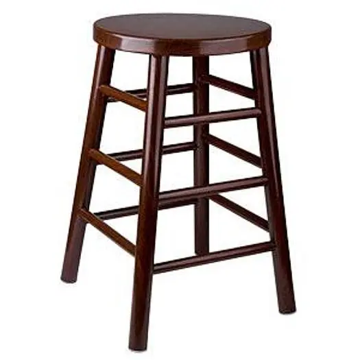 24" METAL WOODGRAIN BAR STOOL