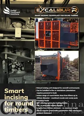 USED EXCALIBUR TIMBER INCISING MACHINE