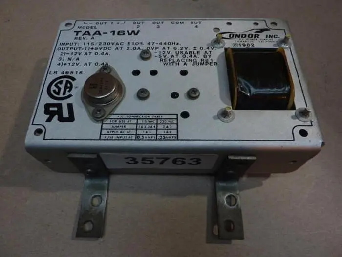 Used CONDOR TAA-16W Power Supplies Michigan US | Ideal Machinery #588486