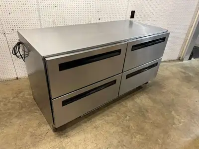 Used Delfield Used 64" Delfield UCD4064N 4 -drawer Undercounter/Worktop Refrigerator 115V Worktop Refrigerators Illinois US | Falcon Restaurant Supply #1374415