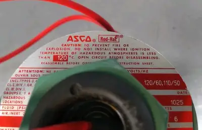 ASCO 8320A020P Solenoid Valve Loc6C25/2