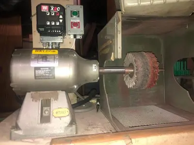 3178-340 Baldor Variable Speed Motor Polishing Set Up with Down Draft Table Work Bench